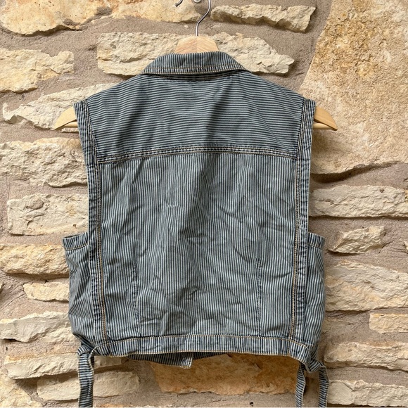 PILCRO Anthropologie Side-Tie Tank Top Striped - Picture 9 of 11